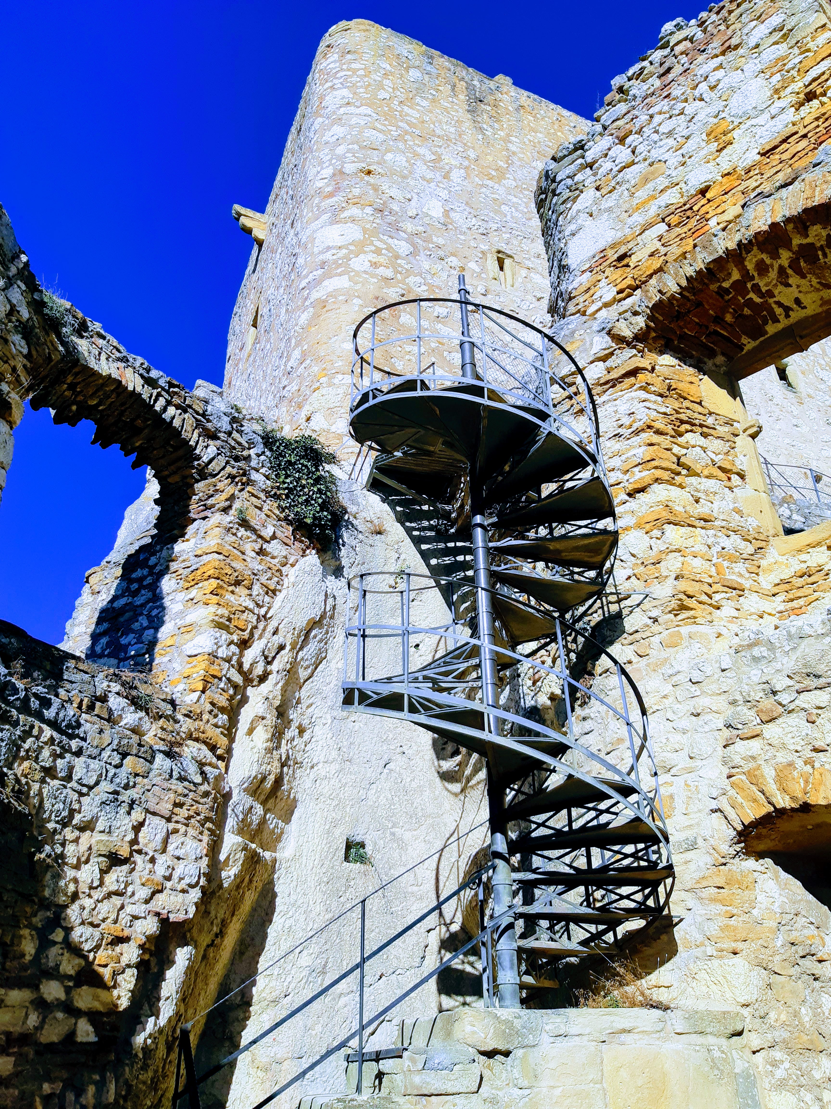 Treppe zum Turmdach
